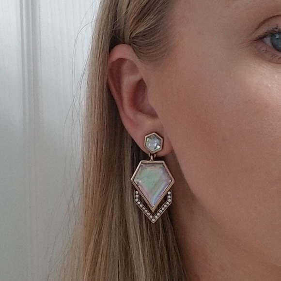 HP🎉🎉Multi Color Crystal Dangle Earrings - Picture 5 of 6